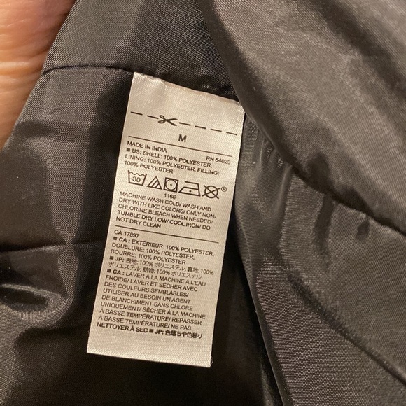 Banana Republic Puffer Medium Vest Dark Gray with speckled pattern - Picture 8 of 14